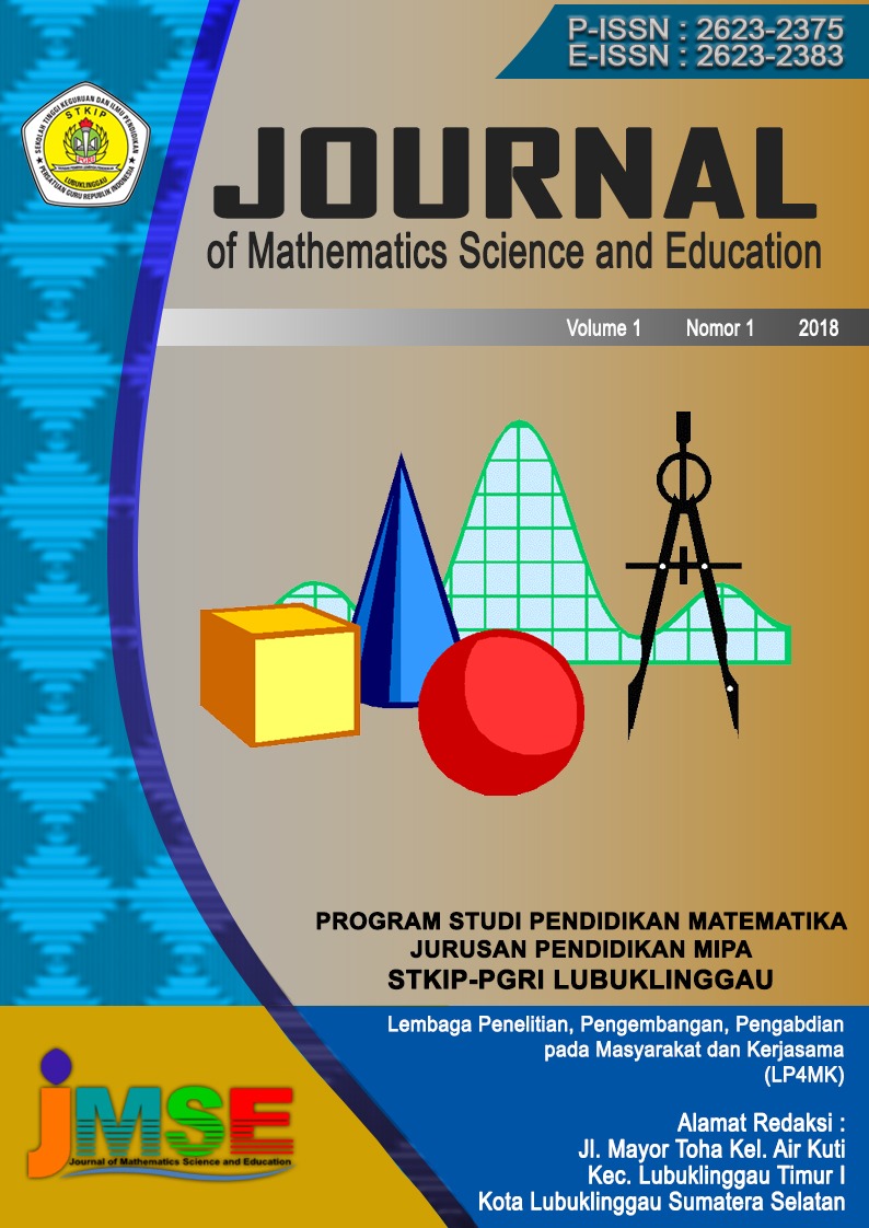 Cover JMSE Vol 1 No 1 2018